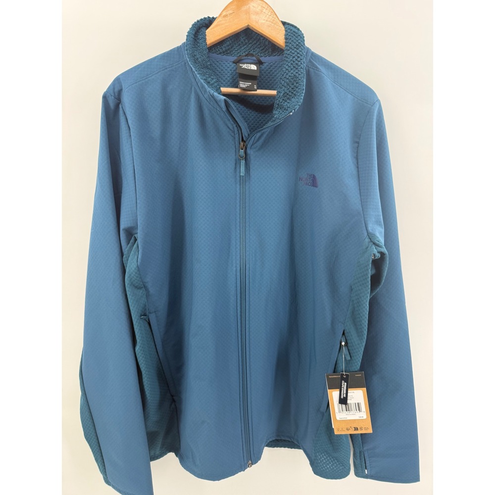 The North Face Mens XL Treadway Hybrid FUTUREFLEECE Monterey Blue Jacket